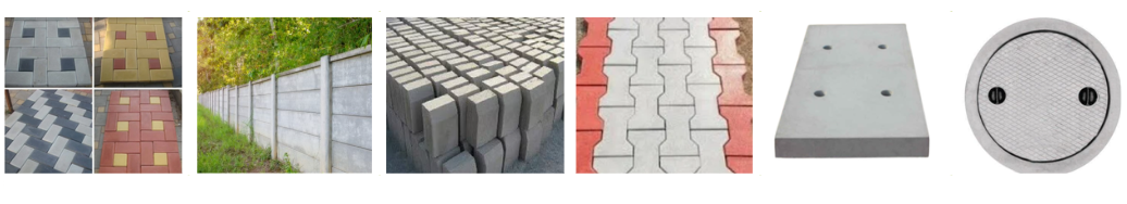 Precast cement products and paver blocks
