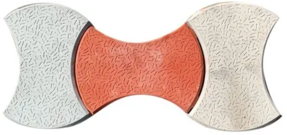 Hourglass Damru Shaped Paver Blocks in Karnal and Panipat